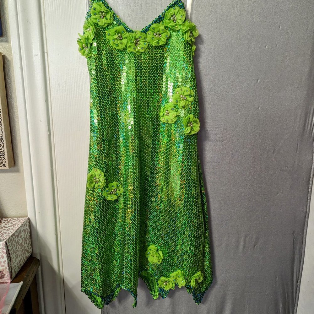 Custom Made Tinkerbell Dress w/wig and wand -  XSmall/Small